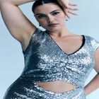 Sequin Dress With Cutout image number null