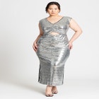 Sequin Dress With Cutout image number null