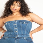 Denim Bustier image number null