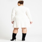 Mini Rib Fit & Flare Dress image number null