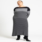 Striped Sweater Dress image number null
