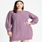 Mini Cable Sweater Dress image number null