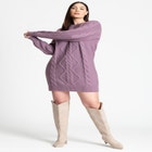 Mini Cable Sweater Dress image number null