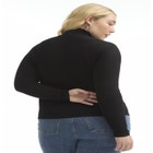 Ribbed Mock Neck Top image number null