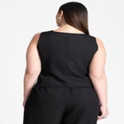 Crystal Button Fitted Vest image number null