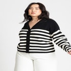 Oversized Stripe Sweater image number null