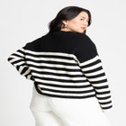 Oversized Stripe Sweater image number null