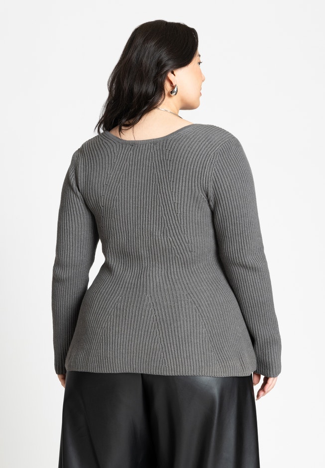 Peplum Sweater Top image number 1