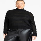 Dolman Striped Sweater image number null