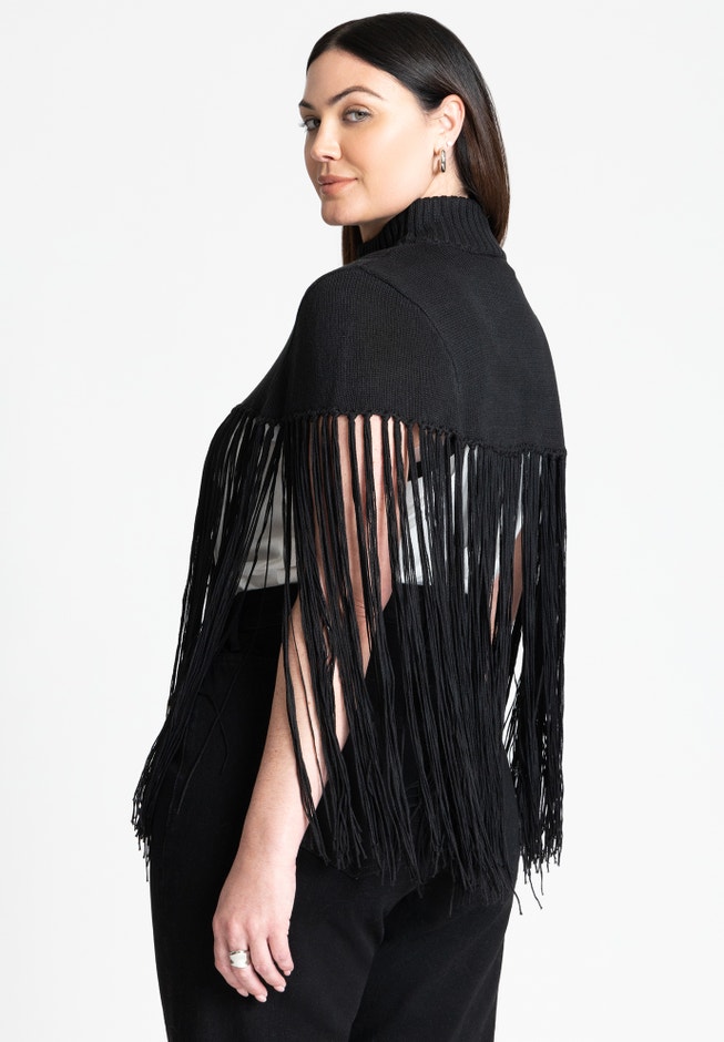 Fringe Half Sweater image number 1