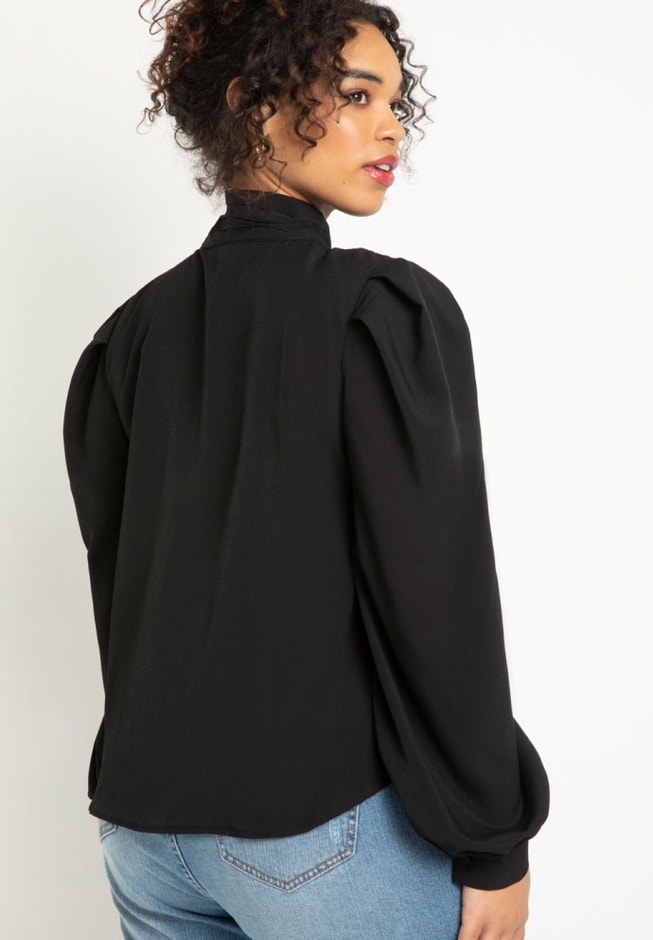 Scarf Front Blouse image number 1