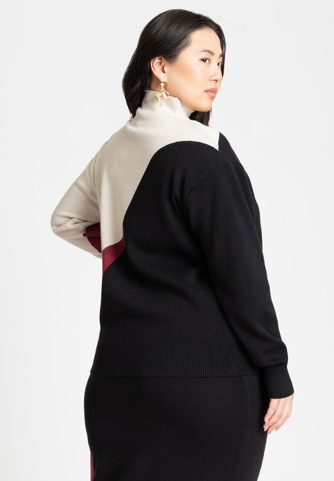Intarsia Sweater image number null