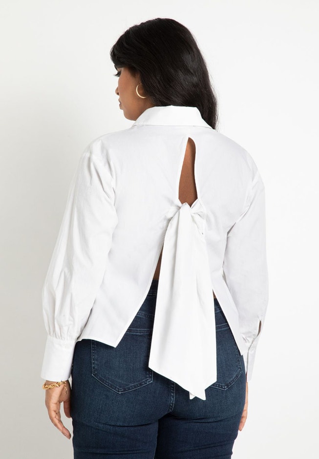Open Tie Back Button Down image number 2