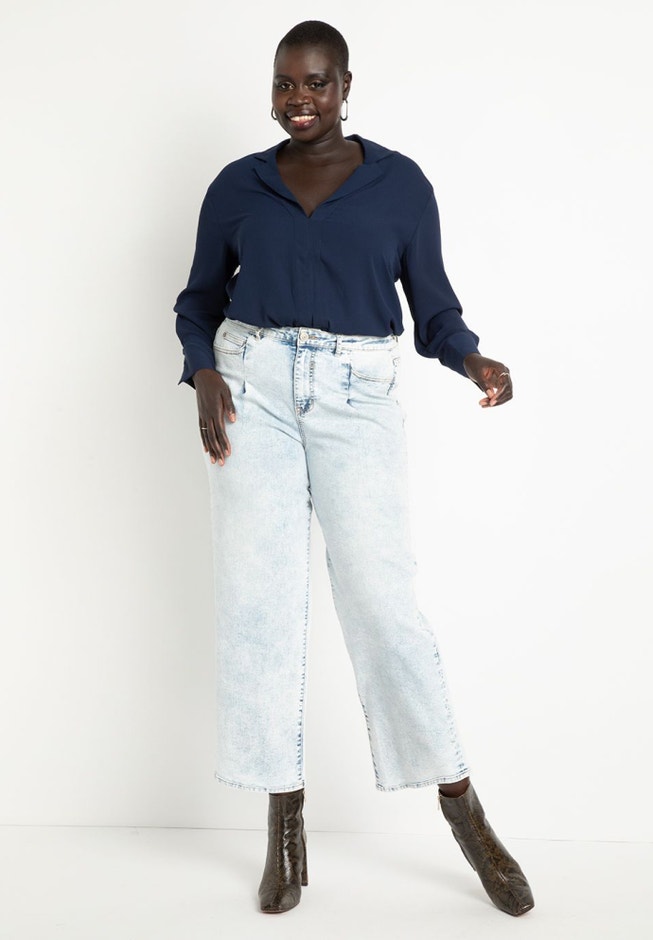 Split Hem Blouse image number 2
