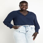 Split Hem Blouse image number null