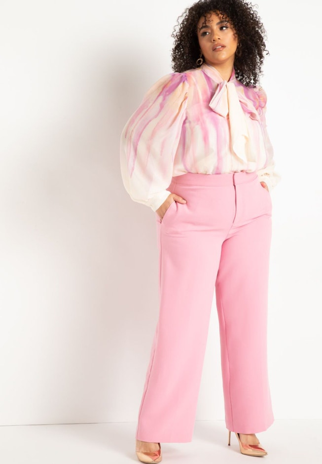 Printed Bow Blouse image number 2