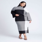 Intarsia Sweater Skirt image number null