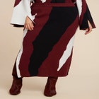 Intarsia Sweater Skirt image number null