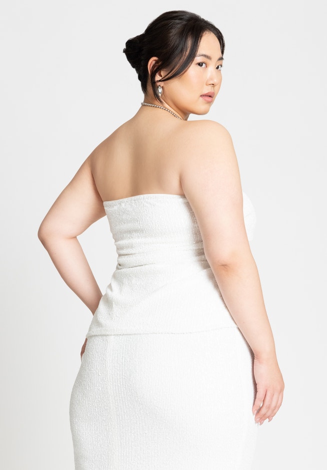 Sequin Pleated Top image number null