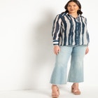 Sheer Button Up Blouse image number null