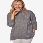 Cable Turtleneck Sweater image number null