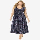 Pintucked Sleeveless Dress image number null