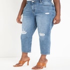 Classic Fit Stretch Denim Mom Jean image number null