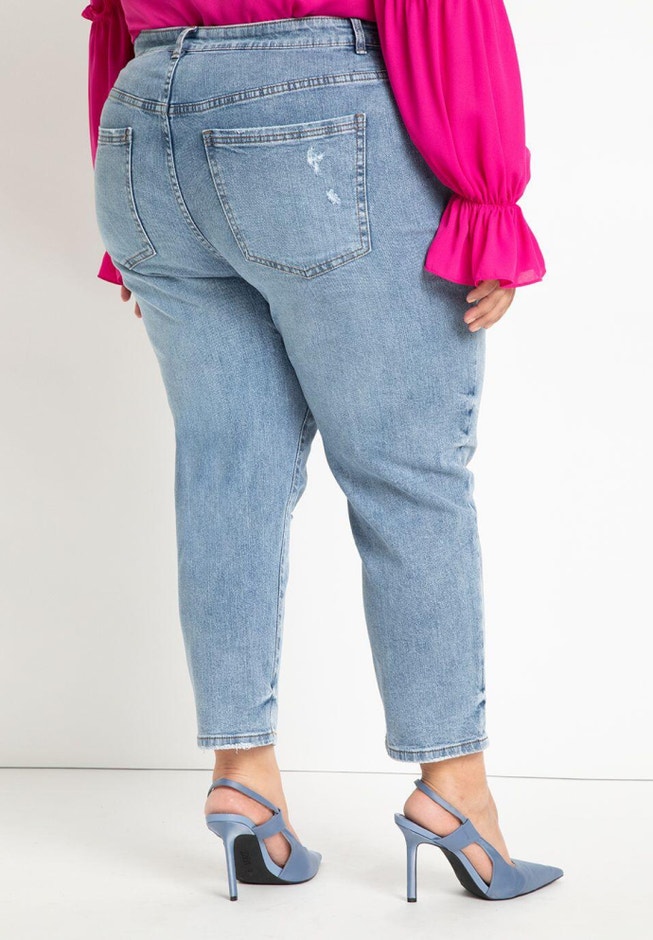Gena Fit Stretch Denim Mom Jean image number 1