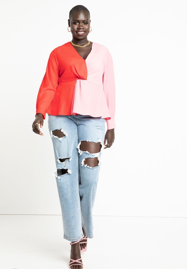 Distressed Straight Leg Jean image number 2
