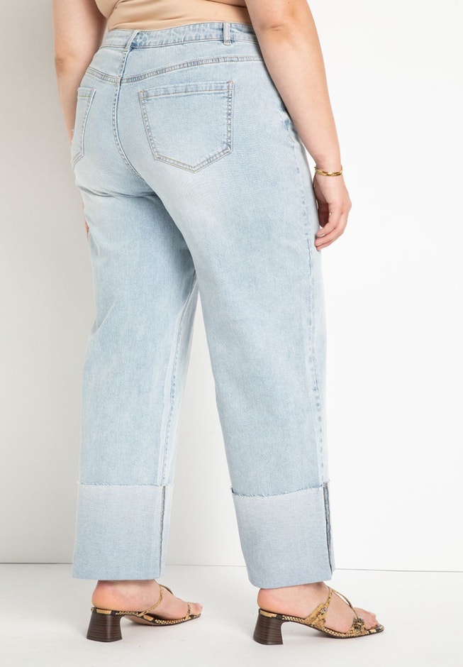 Cuffed Straight Leg Jean image number 1