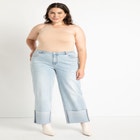 Cuffed Straight Leg Jean image number null