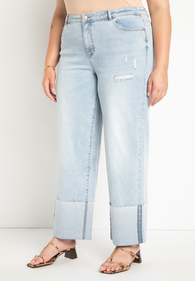 Cuffed Straight Leg Jean image number 0