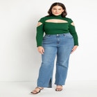 Gena Fit Split Inseam Hem Straight Leg Jean image number null