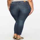 Classic Fit Peach Lift Distressed Skinny Jean image number null