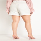 Distressed Split Hem Shorts image number null