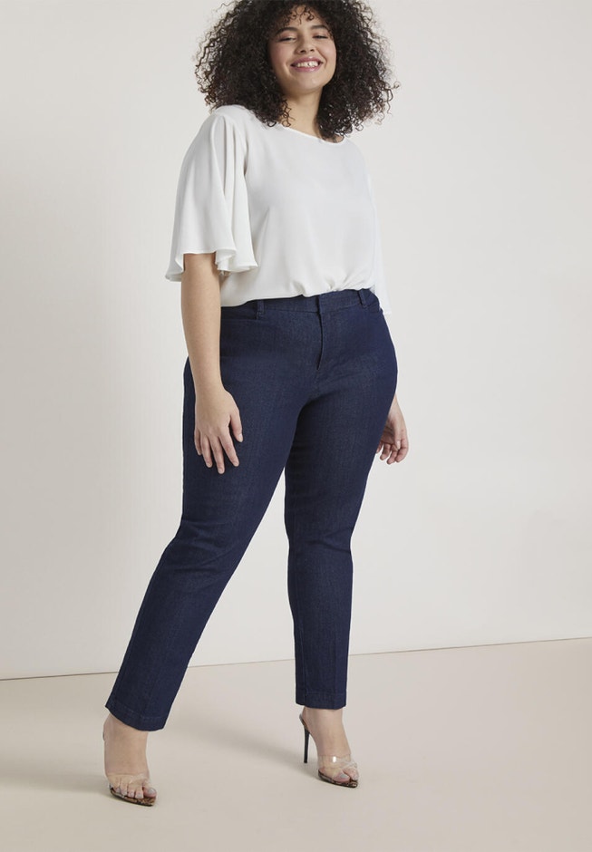 Regular Fit Denim Kady Pant image number 0
