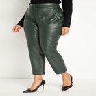 Classic Fit Slim Faux Leather Pant image number null