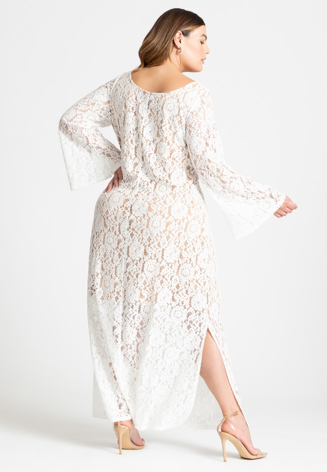Lace Keyhole Maxi Dress image number 1