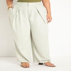 Pleated Linen Taper Leg Trouser image number null