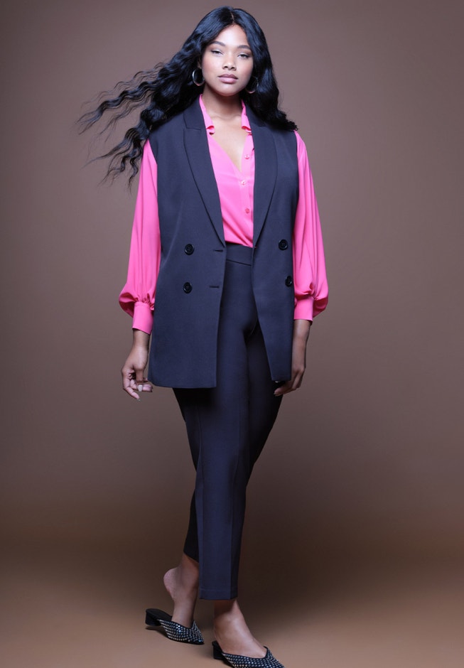 Slim Leg Venice Crepe Trouser image number 3