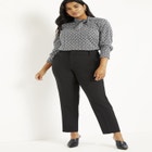 Slim Leg Venice Crepe Trouser image number null