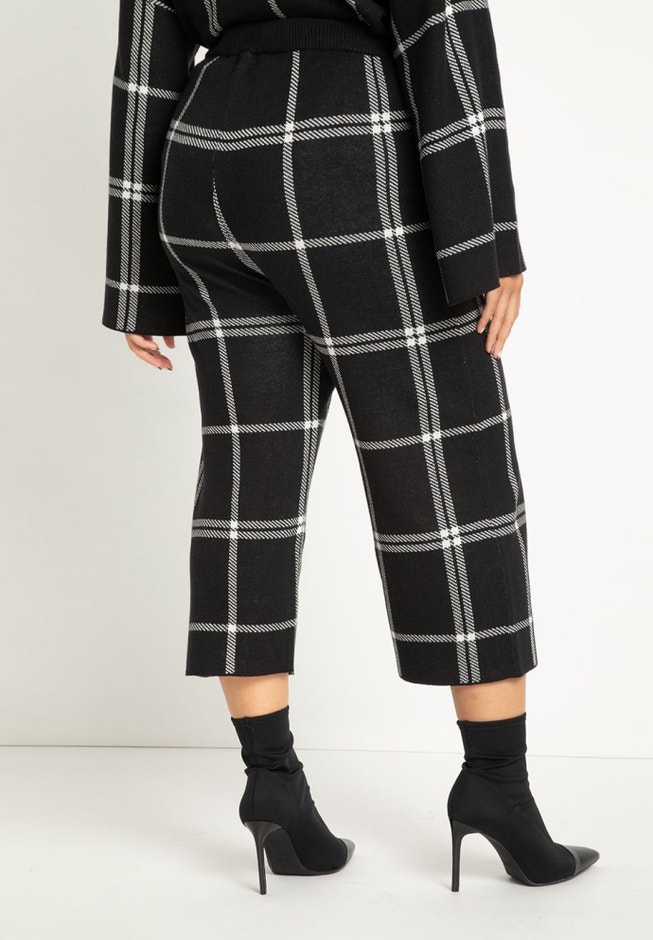 Cropped Wide Leg Sweater Pant image number 2
