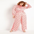 Printed Wide Leg Trouser image number null