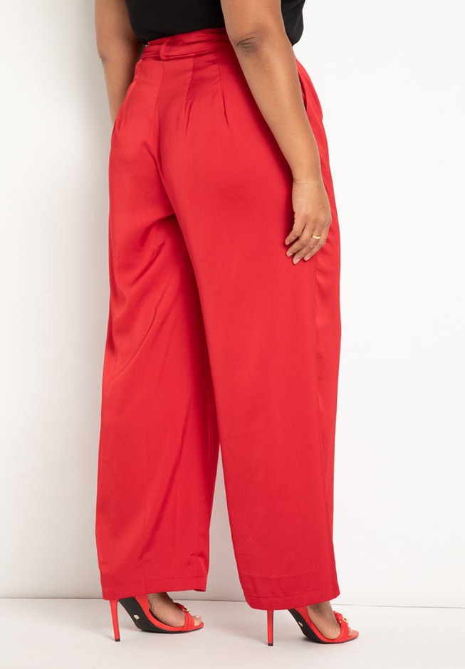 Wide Leg Satin Trouser image number 2