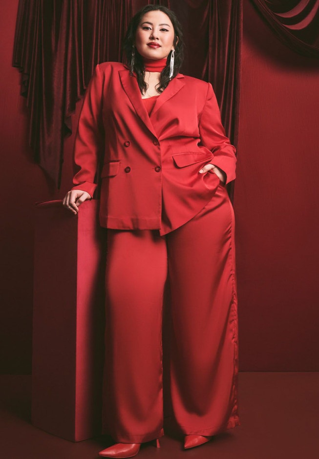 Wide Leg Satin Trouser image number 3