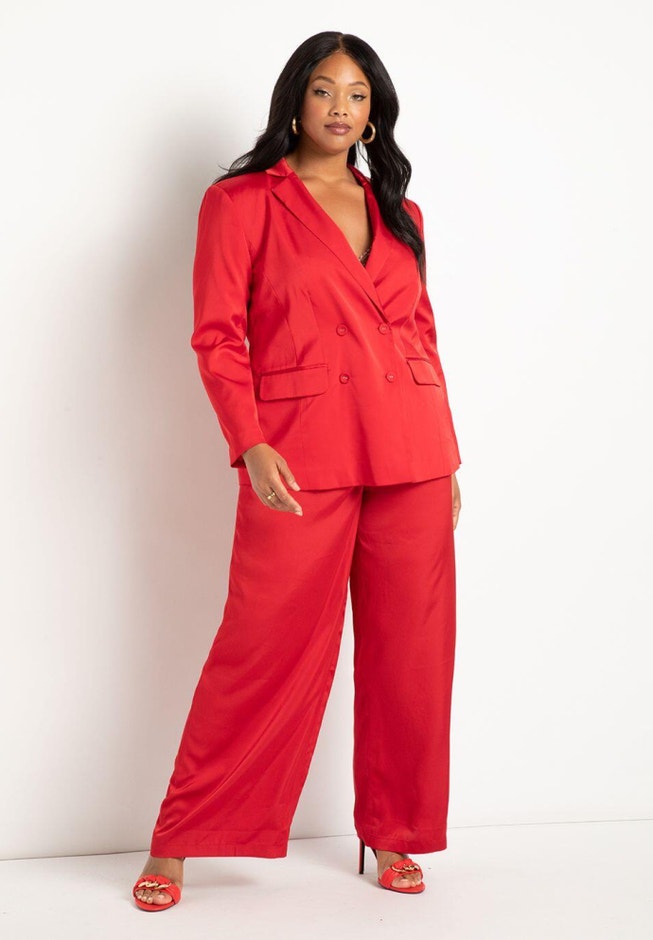 Wide Leg Satin Trouser image number 0