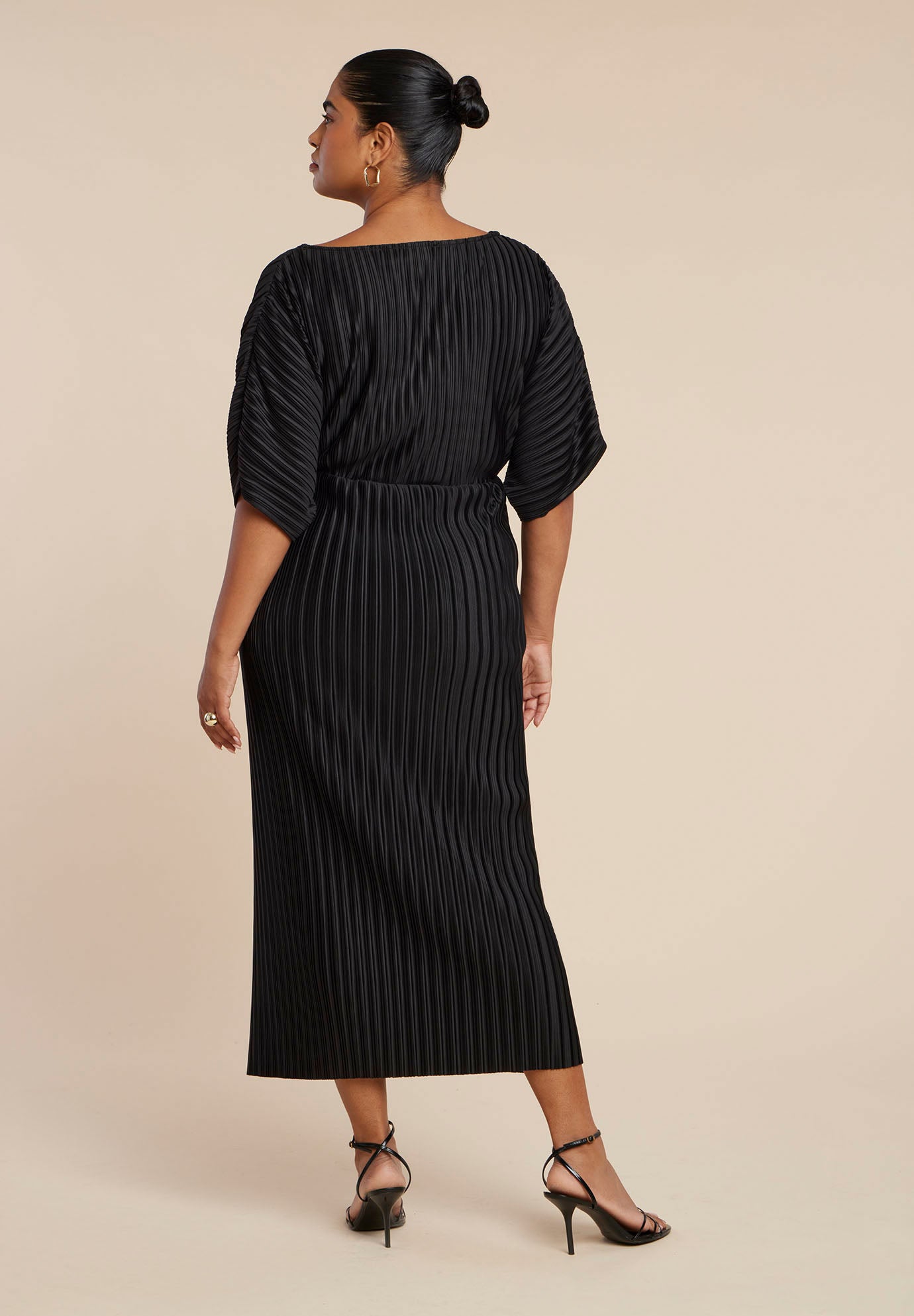 Draped Plisse Dress image number 2