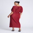 Draped Plisse Dress image number null