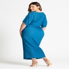 Draped Plisse Dress image number null