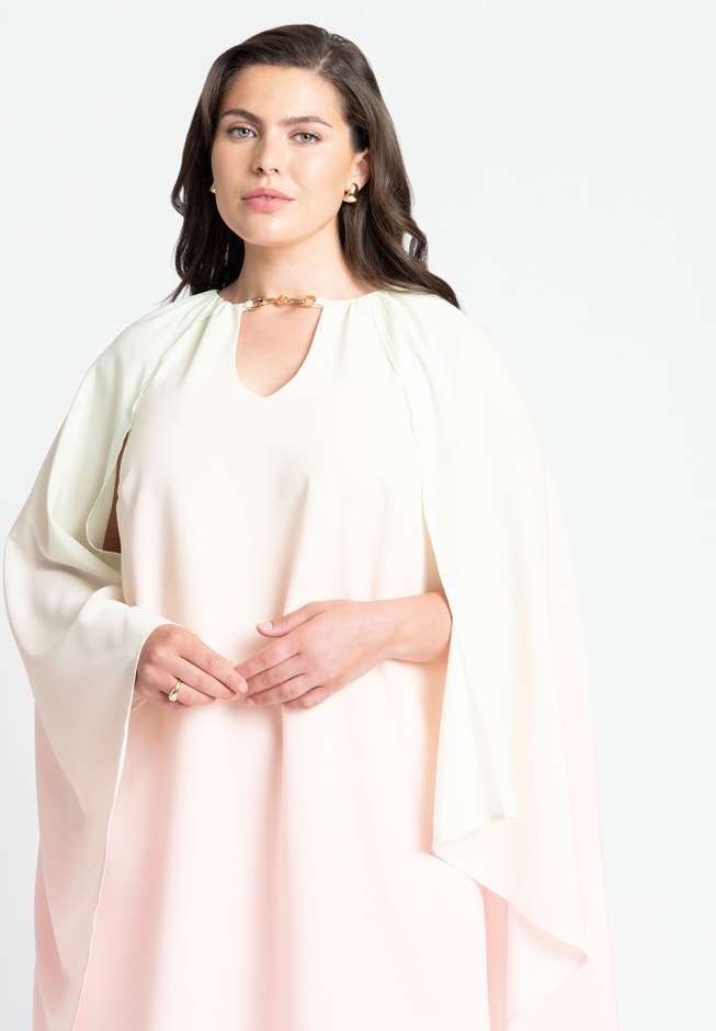 Ombre Mini Cape Dress image number 2